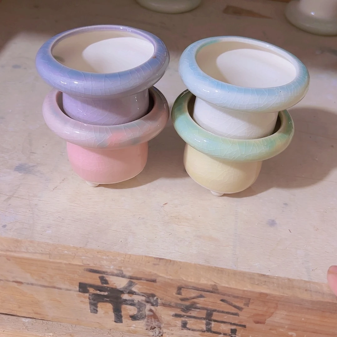 红陶陶瓷花盆当场满12包邮