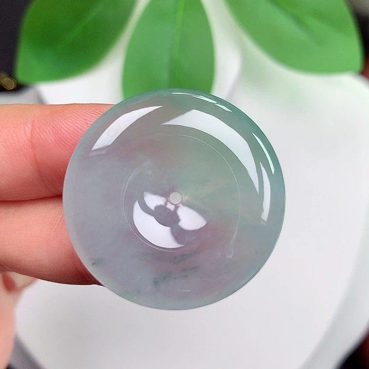 颈饰未镶嵌翡翠平安扣 29.2x5.2mm