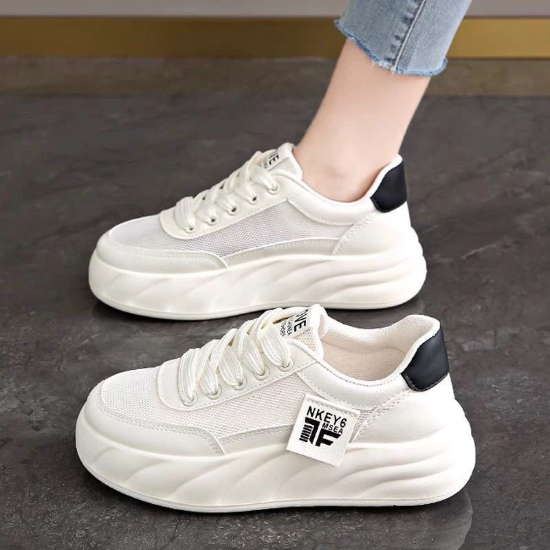 小白鞋女春夏新款网面透气时尚百搭休闲板鞋学生运动鞋子NE-6