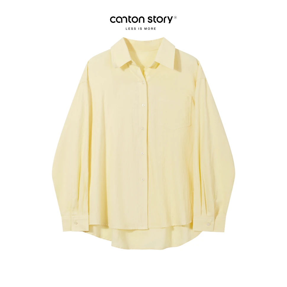 羊城故事【现现】休闲慵懒风百搭衬衫 Y2501x肌理感薄款衬衫x7789