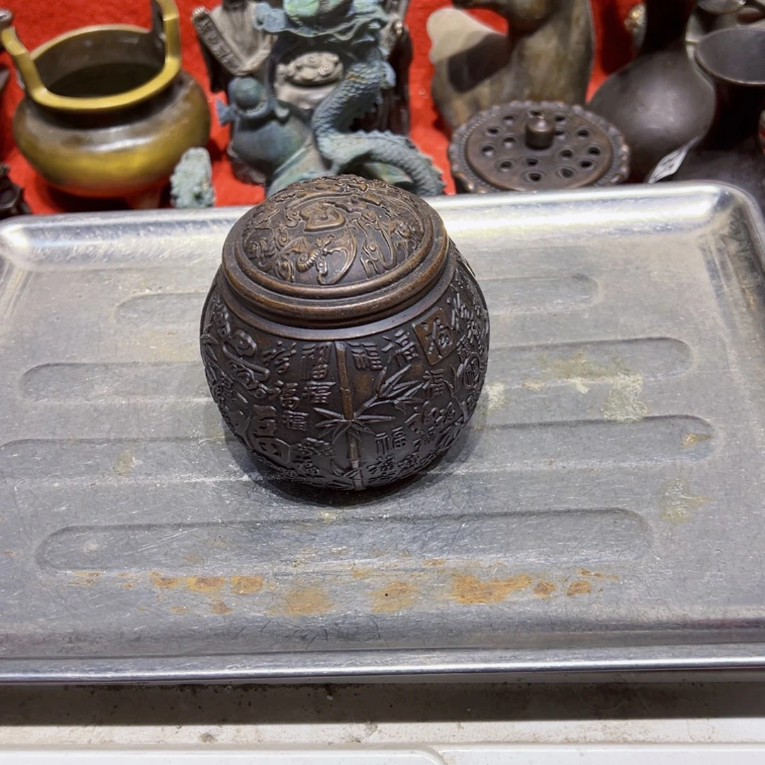 黄铜摆件，文房摆件