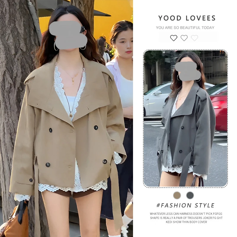 英伦风设计感机车服风衣外套女2025春秋新款独特气质百搭休闲夹克