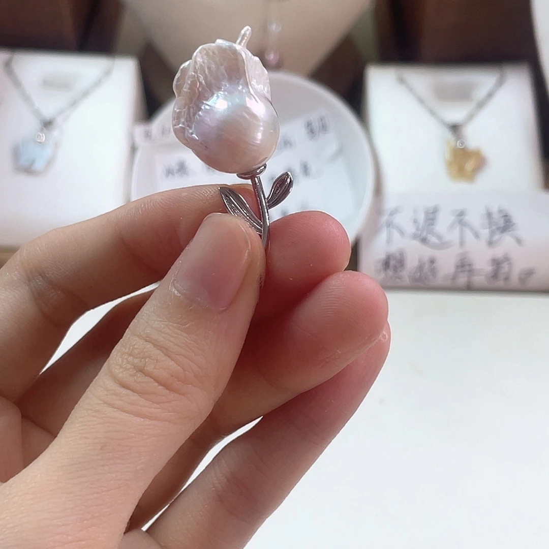 未镶嵌淡水珍珠耳饰乙***源