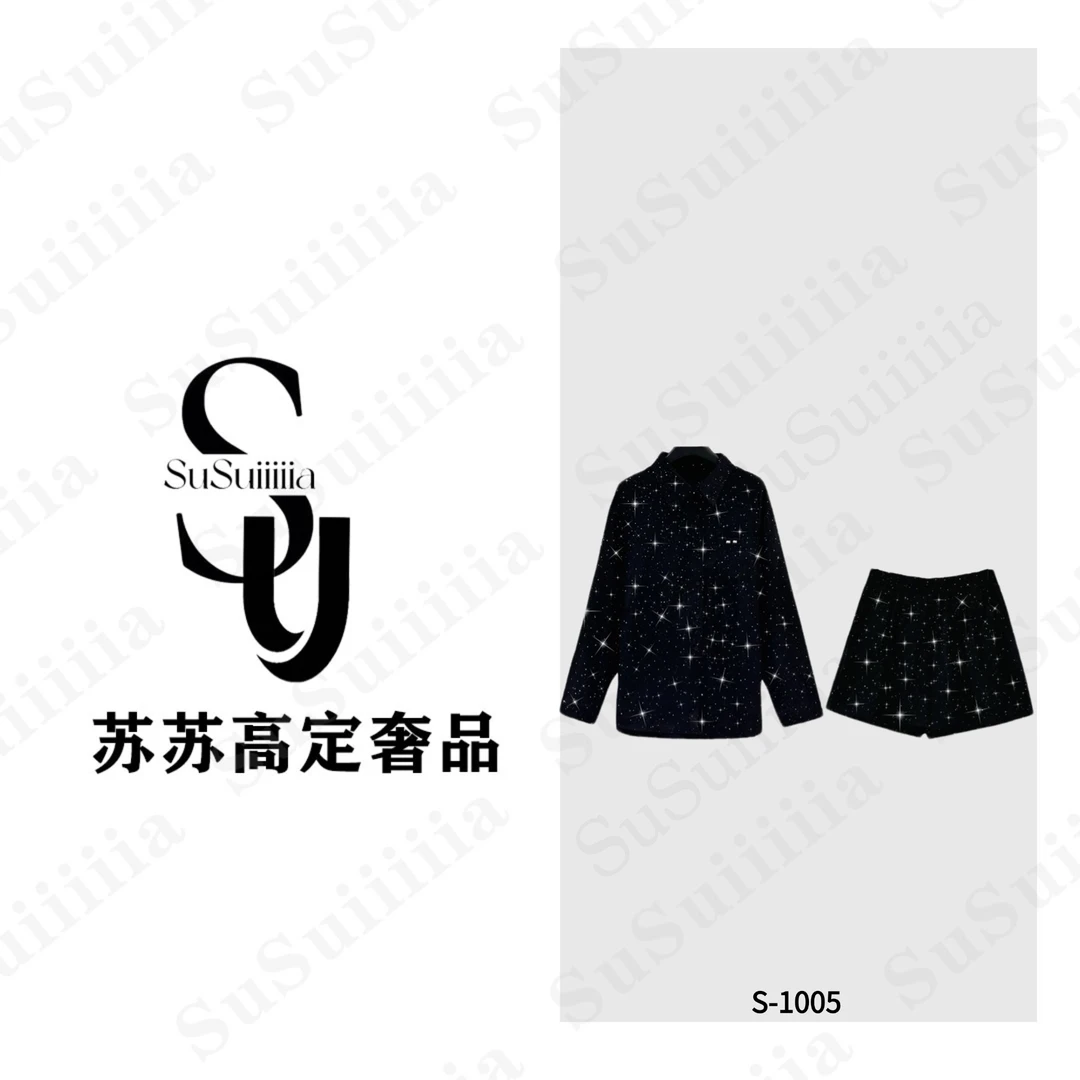 【满天星系列】2025时尚新款璀璨花钻长袖衬衫女1005号