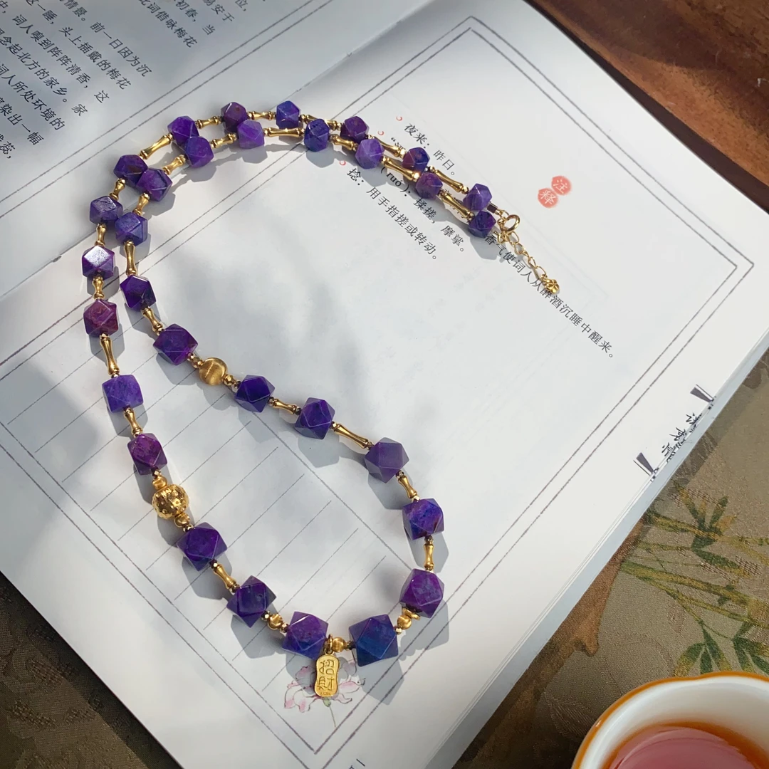 S-《似玲珑 》原创18k唐八棱项链-ADY75408（多样性发货）