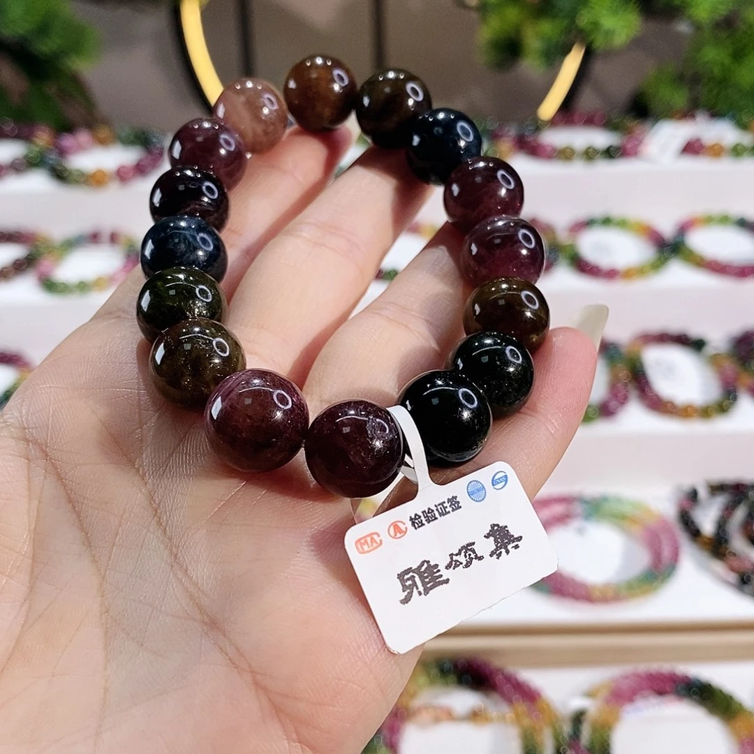 手串未镶嵌碧玺G2212素圈颜色微差