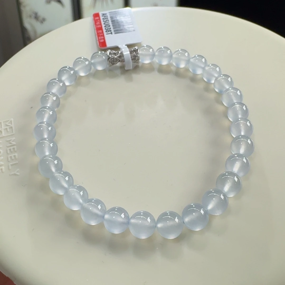 喜****翡翠未镶嵌手链紫钢单圈5.8mm