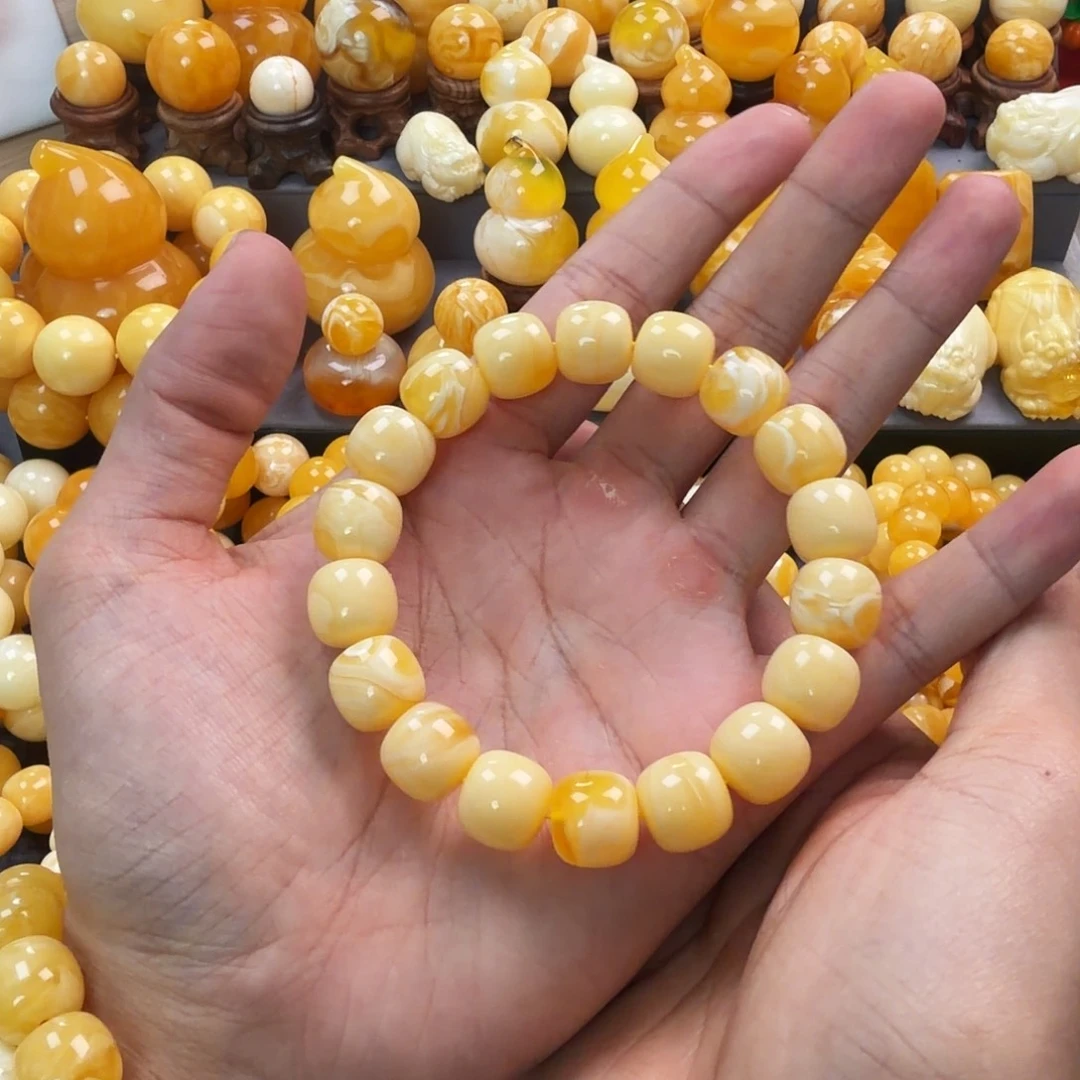 琥珀未镶嵌珠宝奇石13mm同料