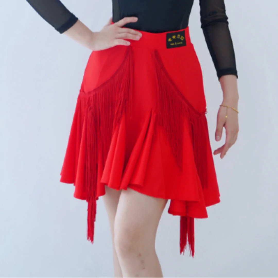 2025新款网红百搭国标舞拉丁舞交谊舞三步踩吉特巴四季款半身