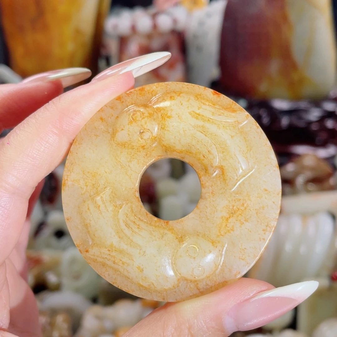 和田玉未镶嵌挂件61