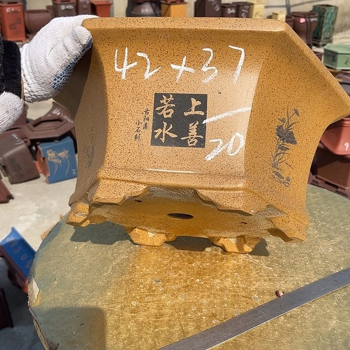 紫砂花盆紫砂等传统