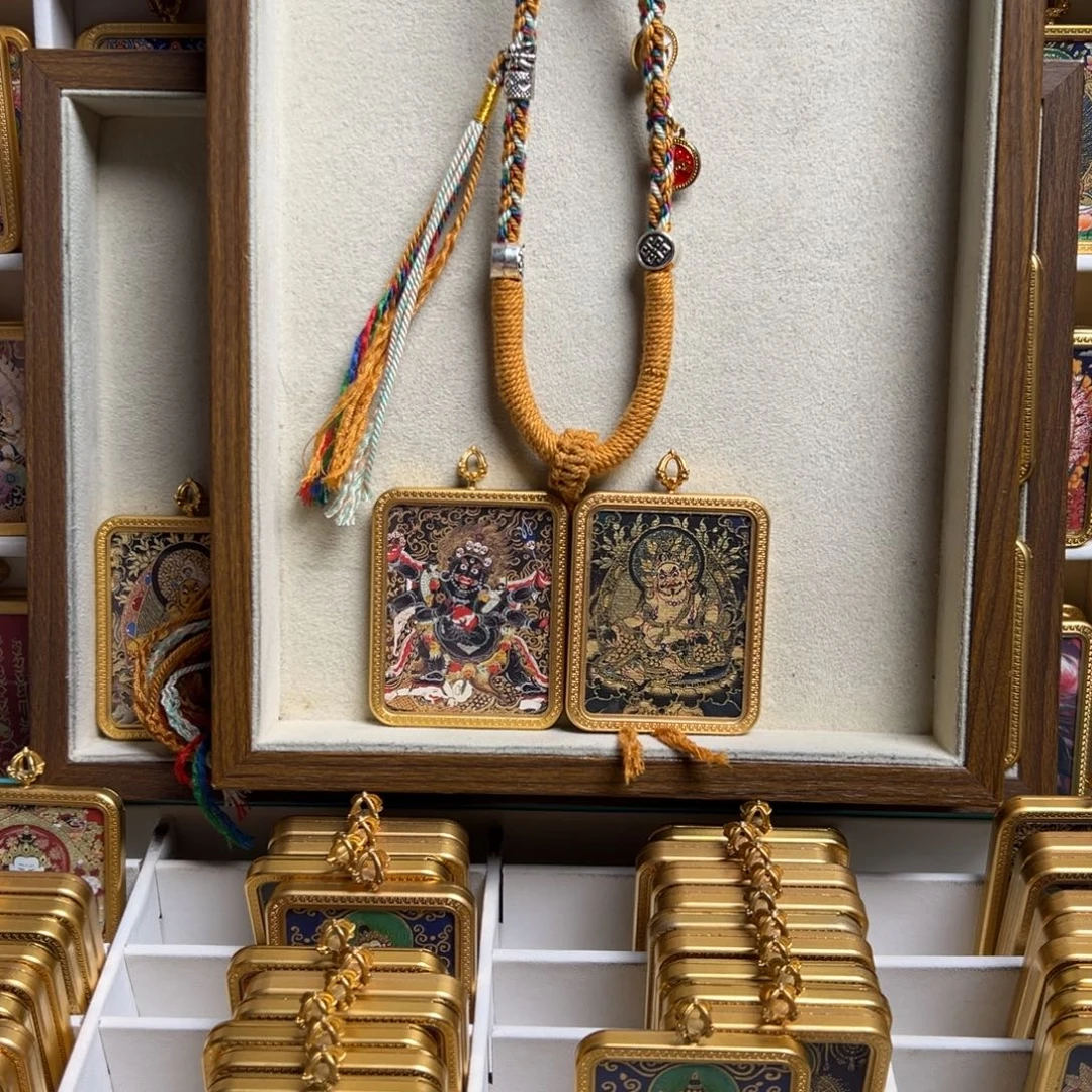 -***.吊坠双面定制大黑天黄老爷