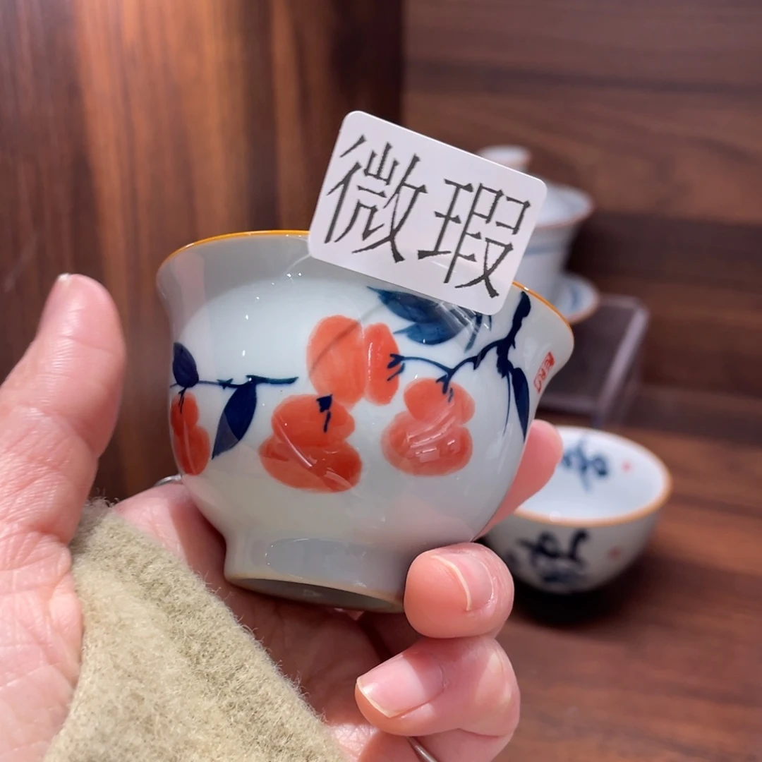微瑕釉下彩纯手绘