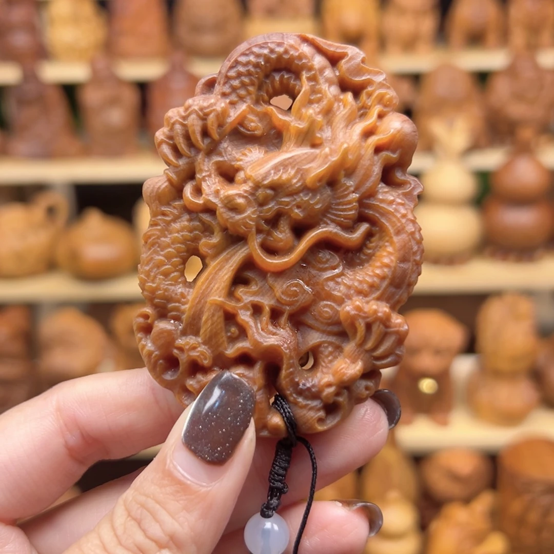 柏木太行崖柏手把件