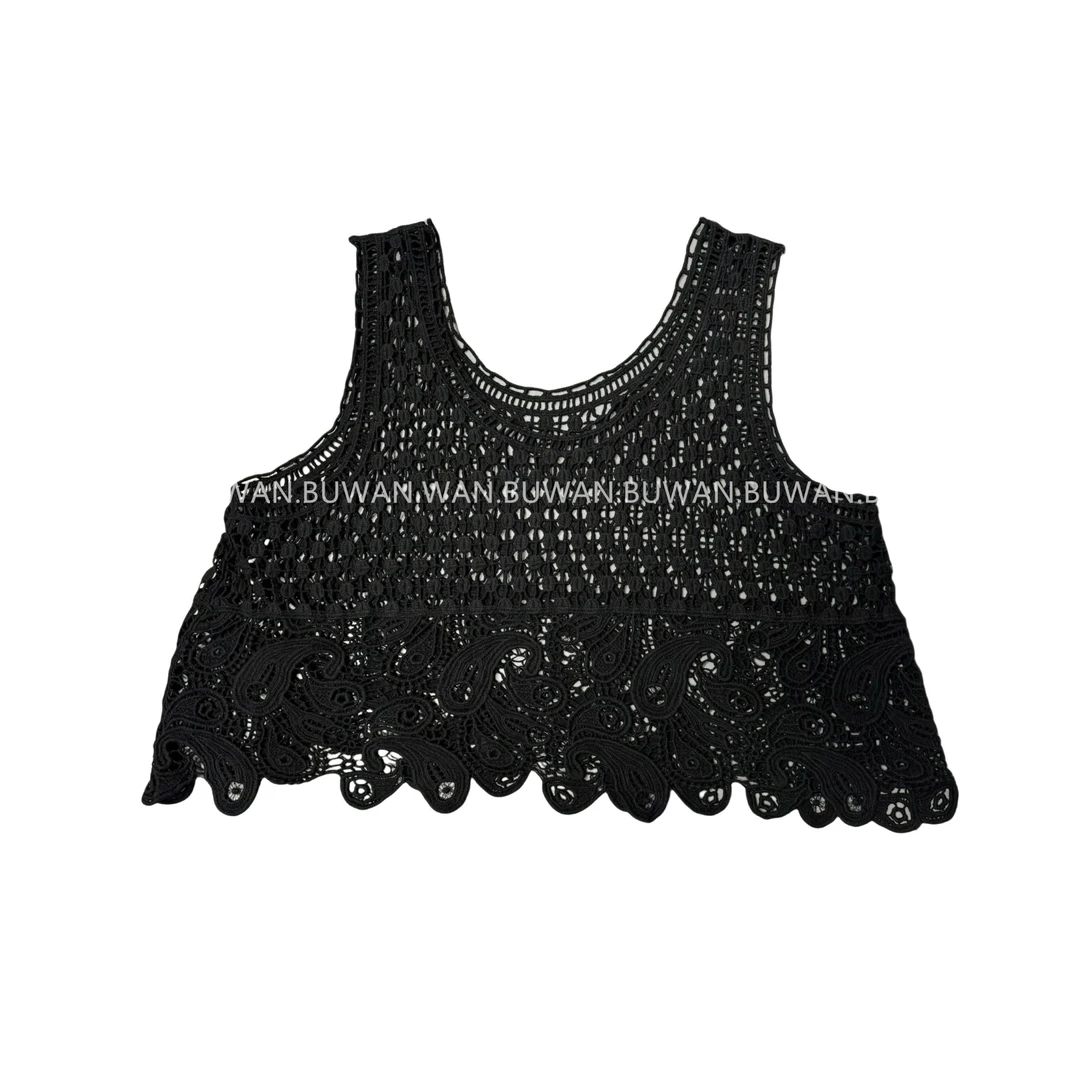 BUWAN【织界】春夏波西米亚风叠穿编制吊带套头8280