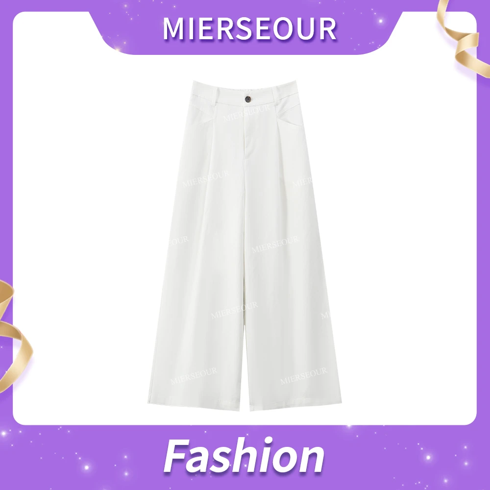 【即兴留白】新款简约百搭阔腿筒休闲裤2908