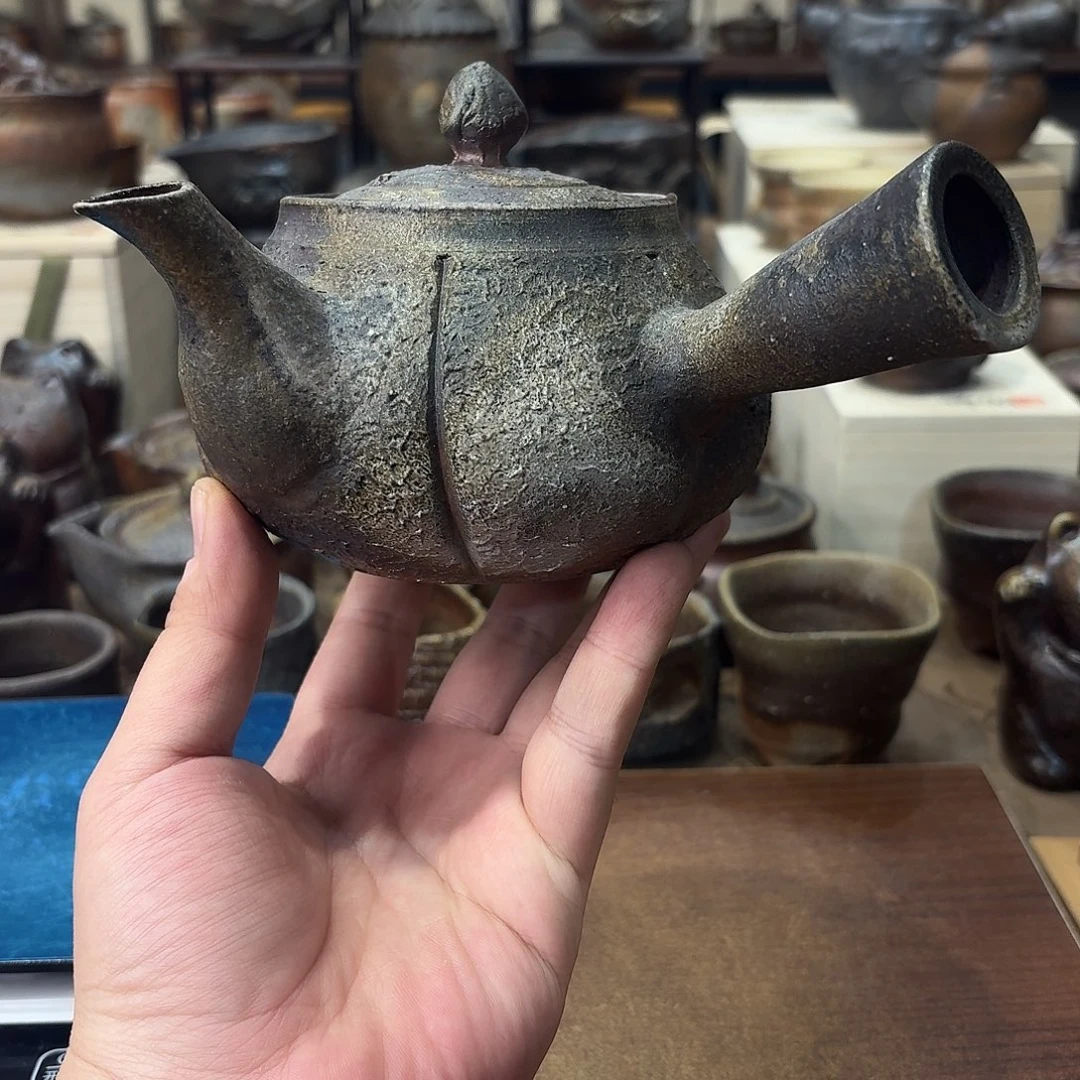 小***儿备前侧把壶一个好看