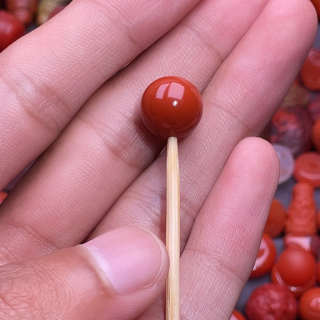 南红玛瑙圆珠12未镶嵌辞*