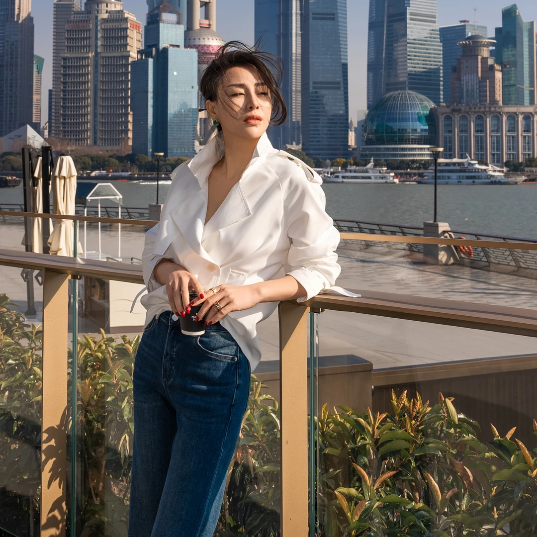 【余书】设计感高端复古腰带经典百搭通勤短休闲风衣外套Y303510