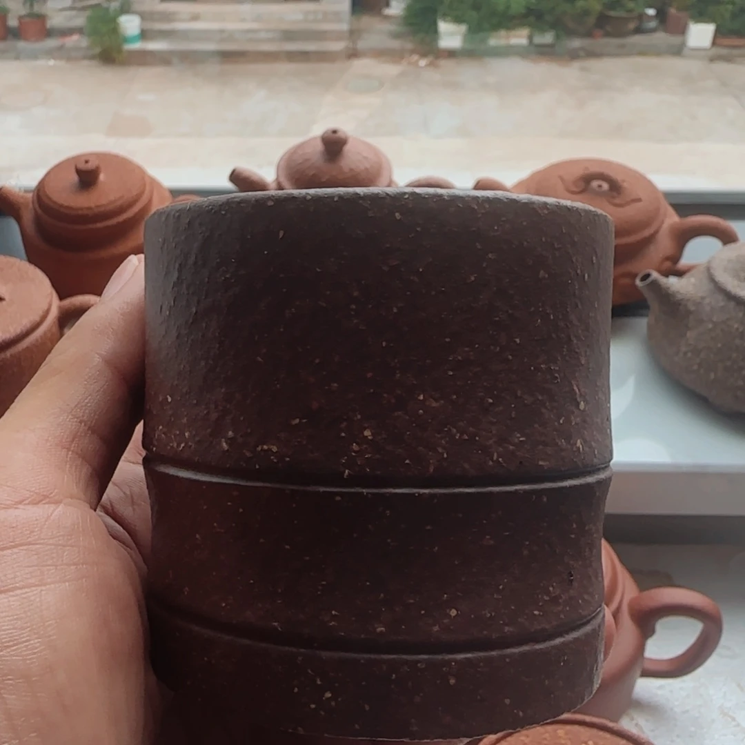 茶壶紫砂十六目降坡气窑主人杯160cc