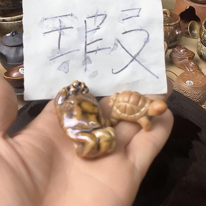 杯手工粗陶、柴烧茶器