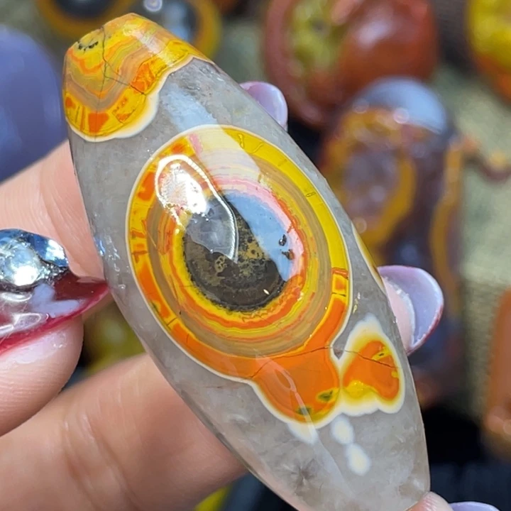 玛瑙/玉髓足银镶嵌珠宝奇石收藏象形金龟送如意