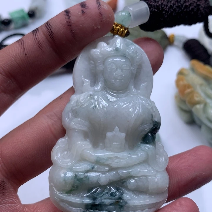 颈饰未镶嵌翡翠保真天然a货翡翠