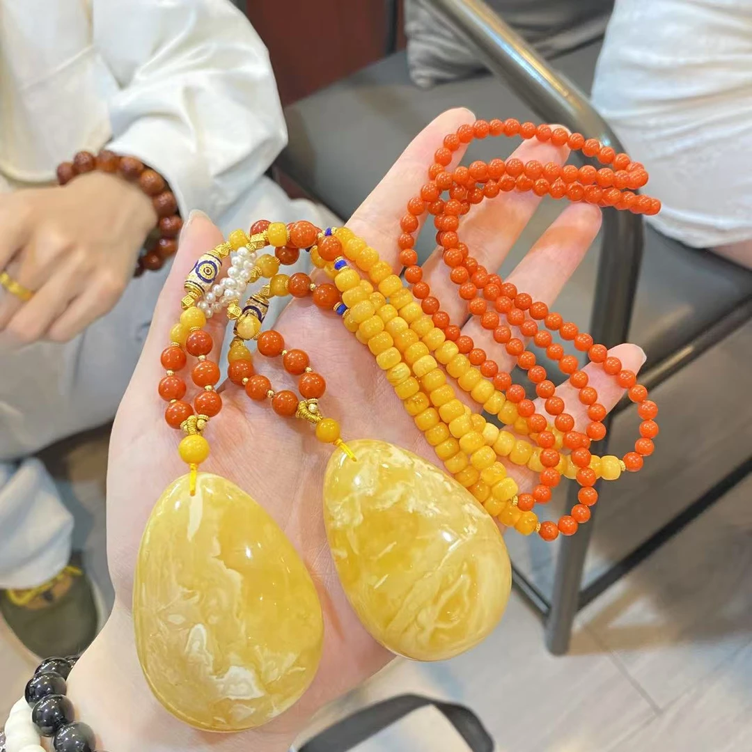 【小宝珠宝】12 T82055-蜜蜡DIY吊坠-多样性发一件-尺寸大小不一