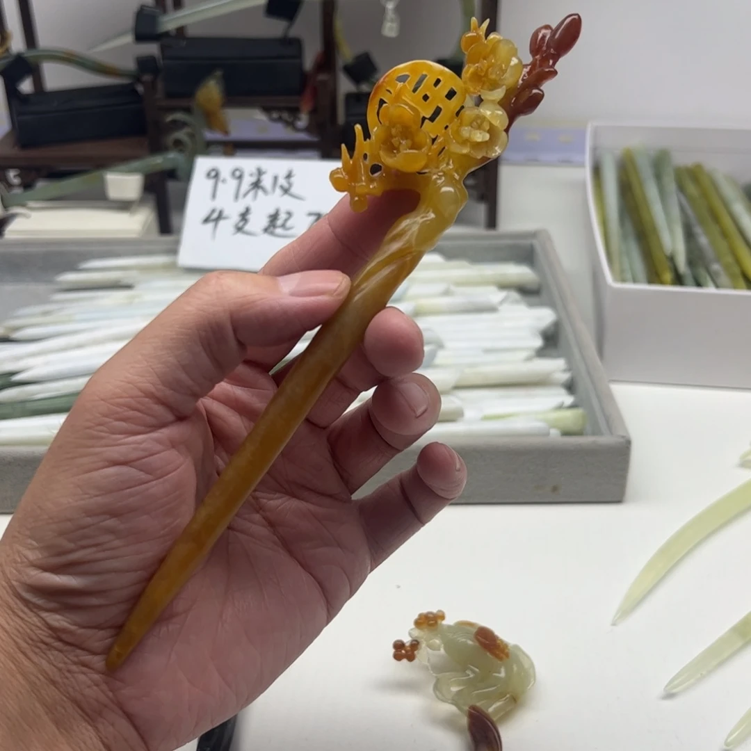 未镶嵌蛇纹石玉福利发簪