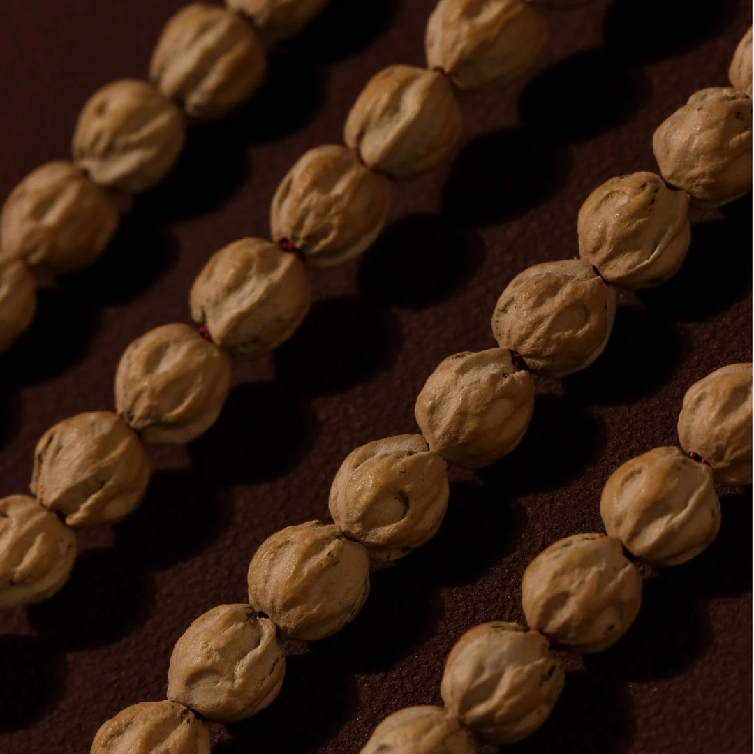 【原桩油皮鬼】S金标·6mm+原桩尸陀林鬼脸粉油皮热振百香籽长串