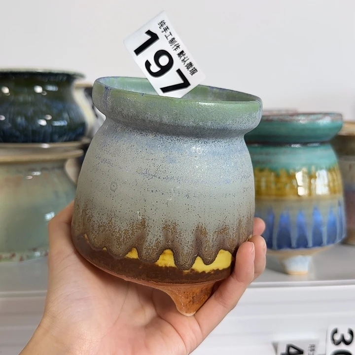 景德镇手工陶瓷盆 口8
