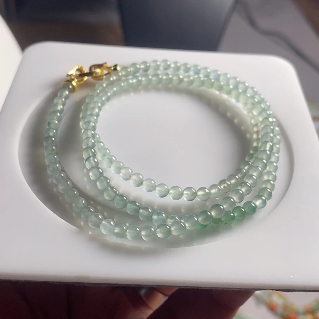 定制翡翠未镶嵌58 缅甸翡翠A货卡3.8