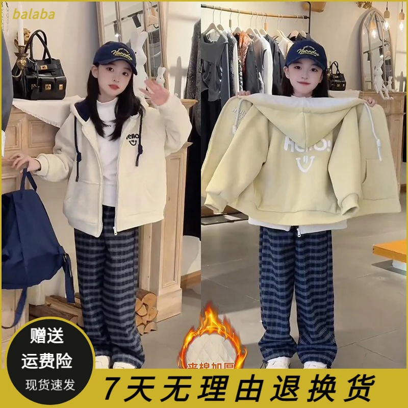 童装反季儿童衣服女童棉服秋冬2025新款韩版儿童洋气夹棉加厚上衣