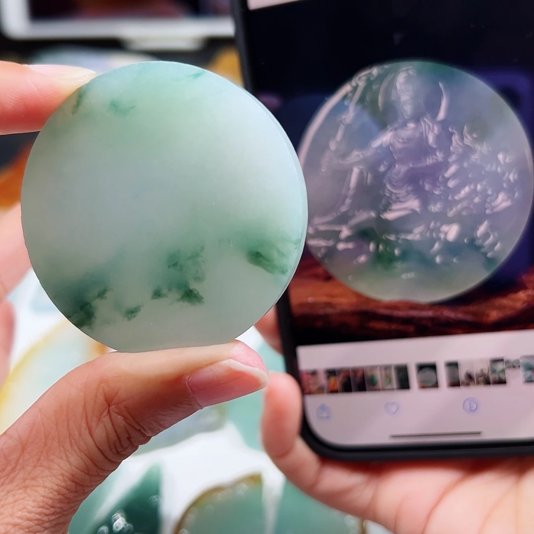 定制翡翠未镶嵌翡翠挂件