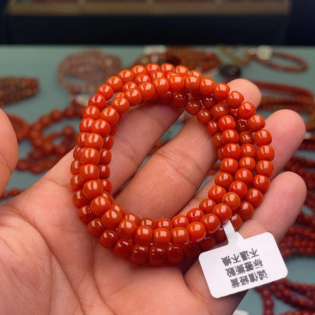 南红玛瑙未镶嵌手链精工老型卡6