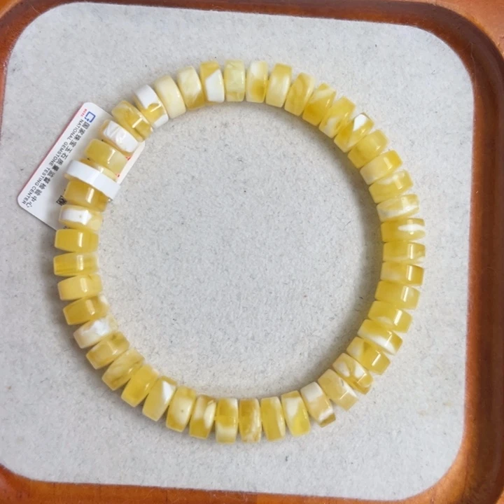琥珀未镶嵌珠宝奇石M156号8+金瓷白妖花