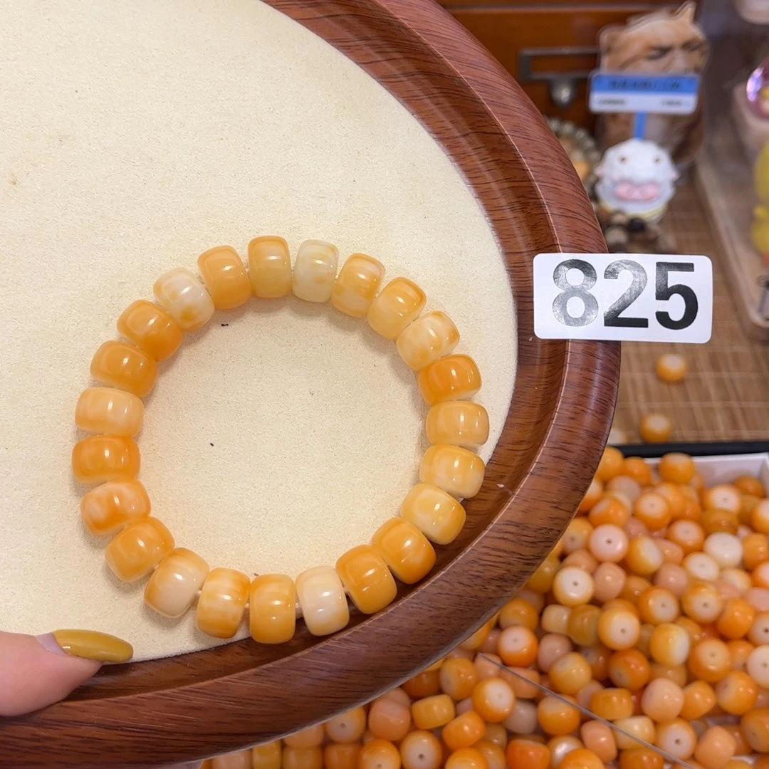 白玉菩提手串825菠萝蜜干磨14药片7000目