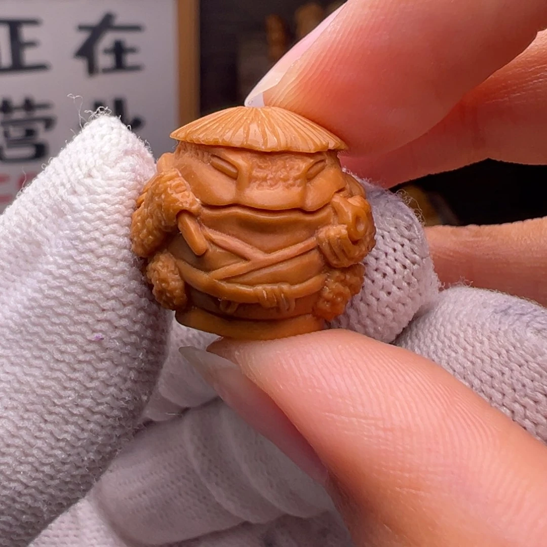 猴头核桃把件精修款金蟾钓鱼18➕尺寸全品有正常封口线