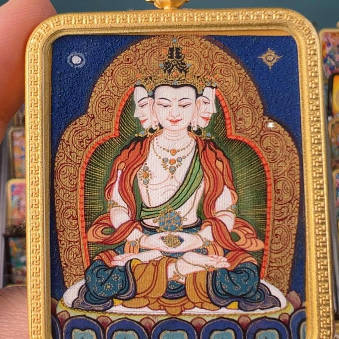 【闪购商品】吊坠咔*大日如来唐卡绘画作品