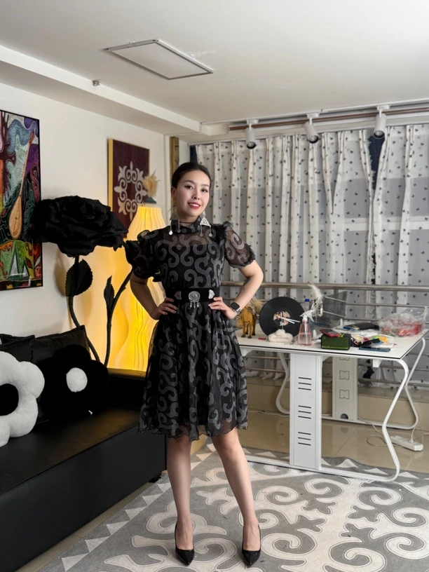 最新款民族风短款甜美显瘦连衣裙