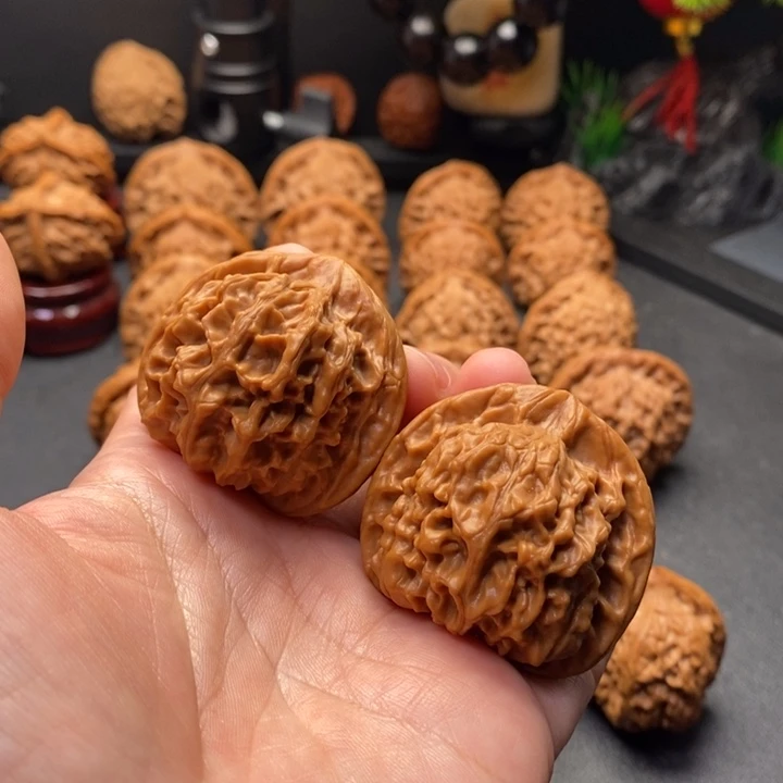 把件文玩核桃42尺天地二爷帽