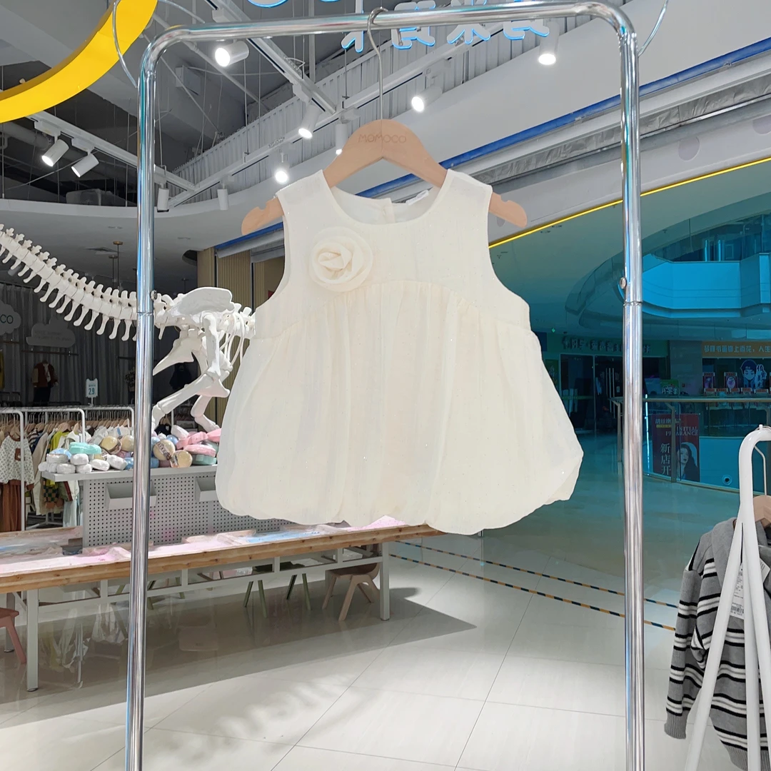 MOMOCO一秒入夏女童新款2025时尚百搭洋气甜美背心77680233001