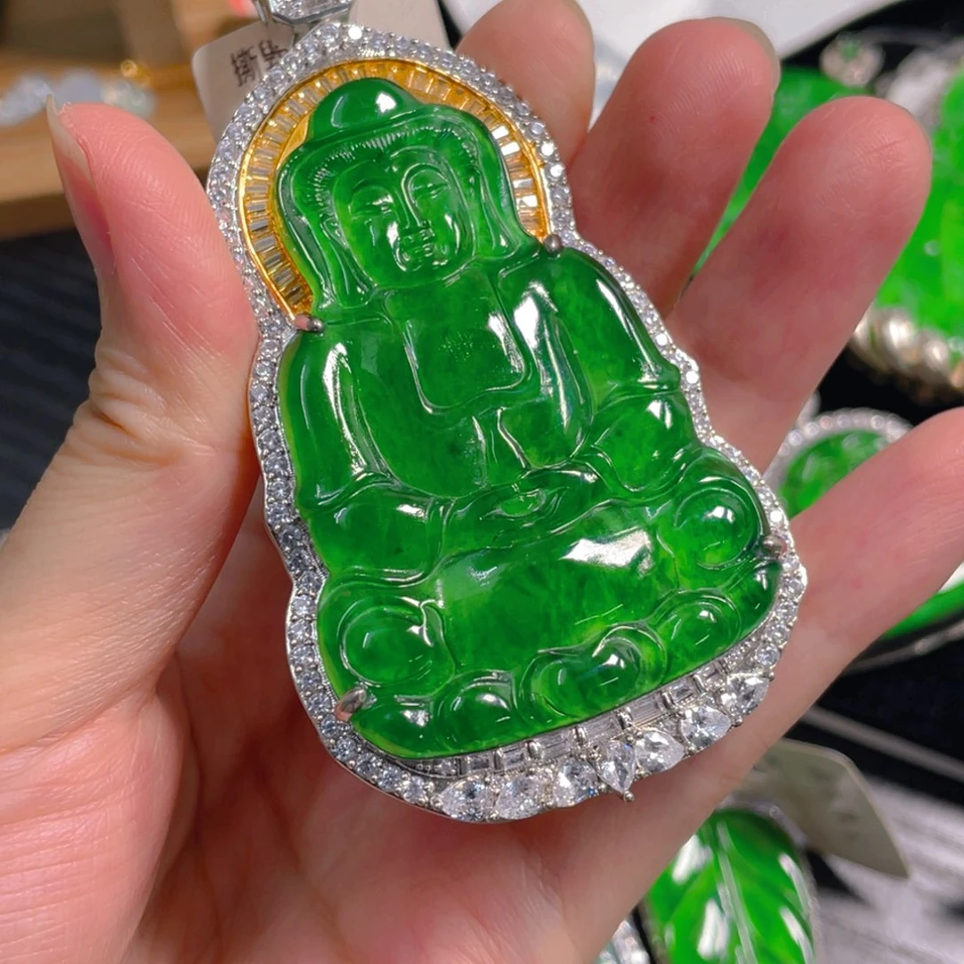 翡翠未镶嵌吊坠(不含链)
