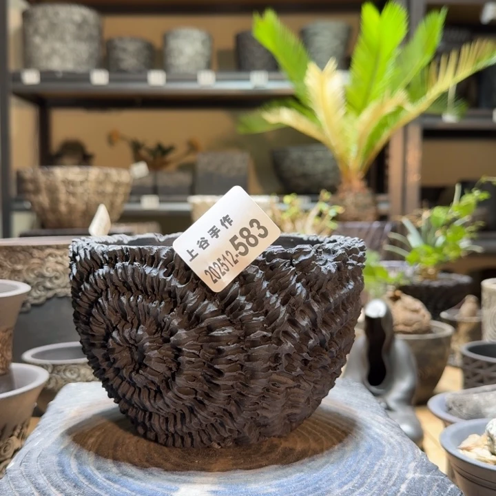 内口13.5高10.5黑陶无釉