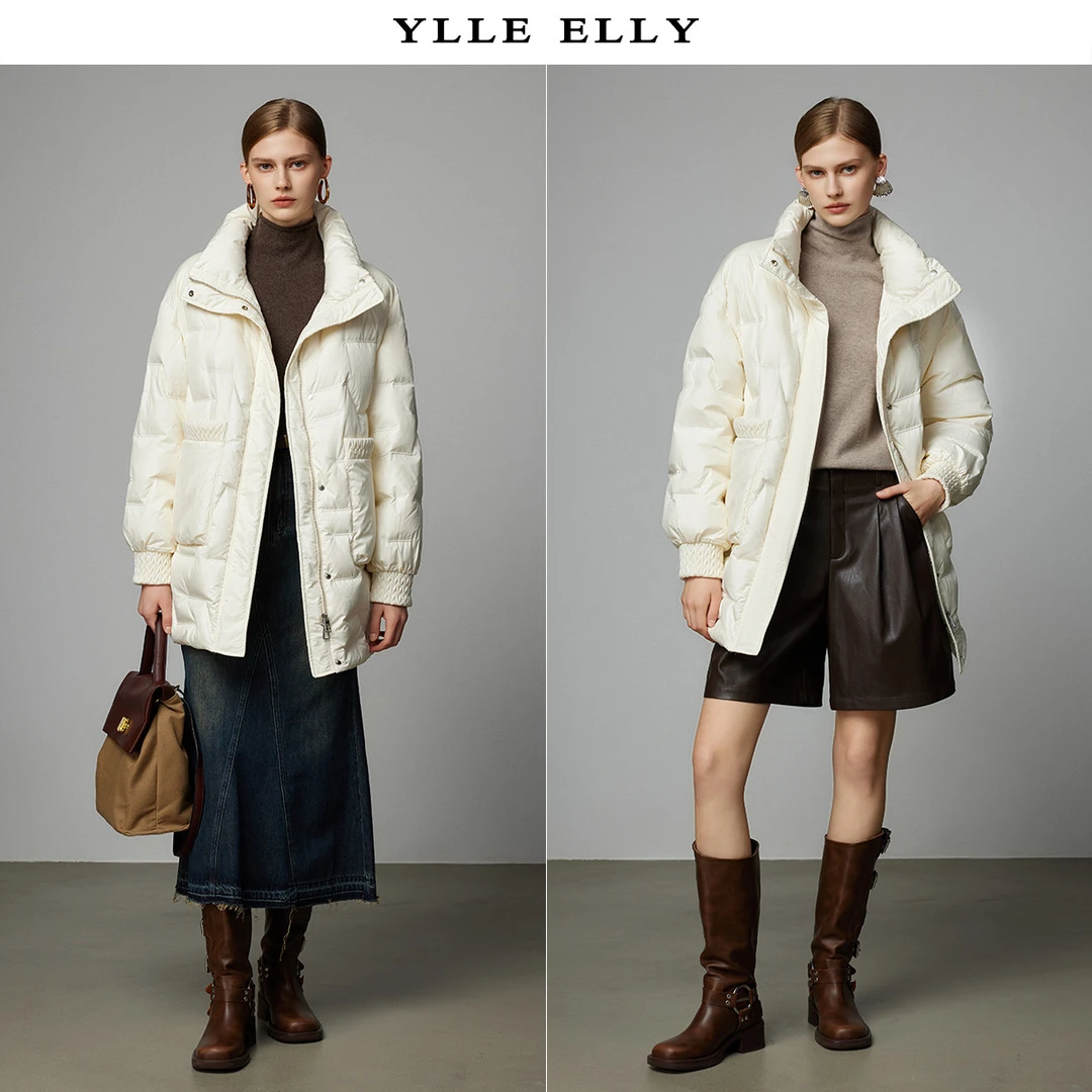 时髦气质羽绒服女冬季百搭立领轻盈保暖外套YC427310701