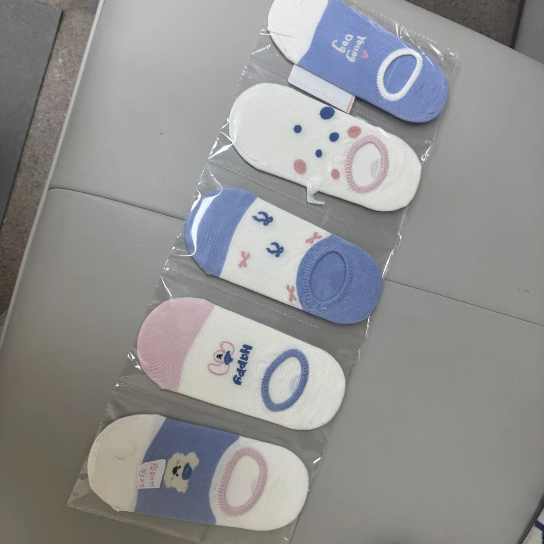 隐形白色袜子女短袜夏季薄款韩版可爱卡通日系低帮学生船袜