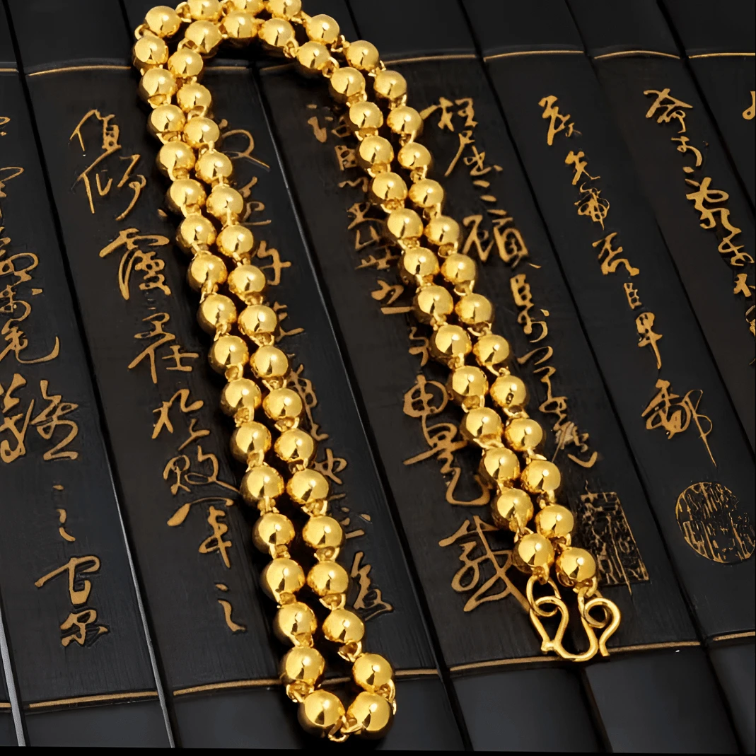 合金项链 2025新款【圆珠项链】经典气质时尚轻奢霸气精神光珠光面
