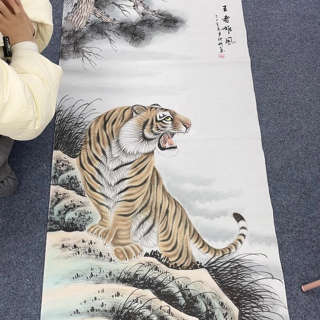 国画作品小姐姐放漏…