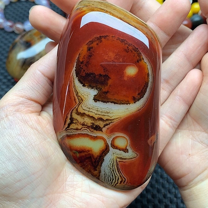 玛瑙/玉髓玛瑙未镶嵌天**螭