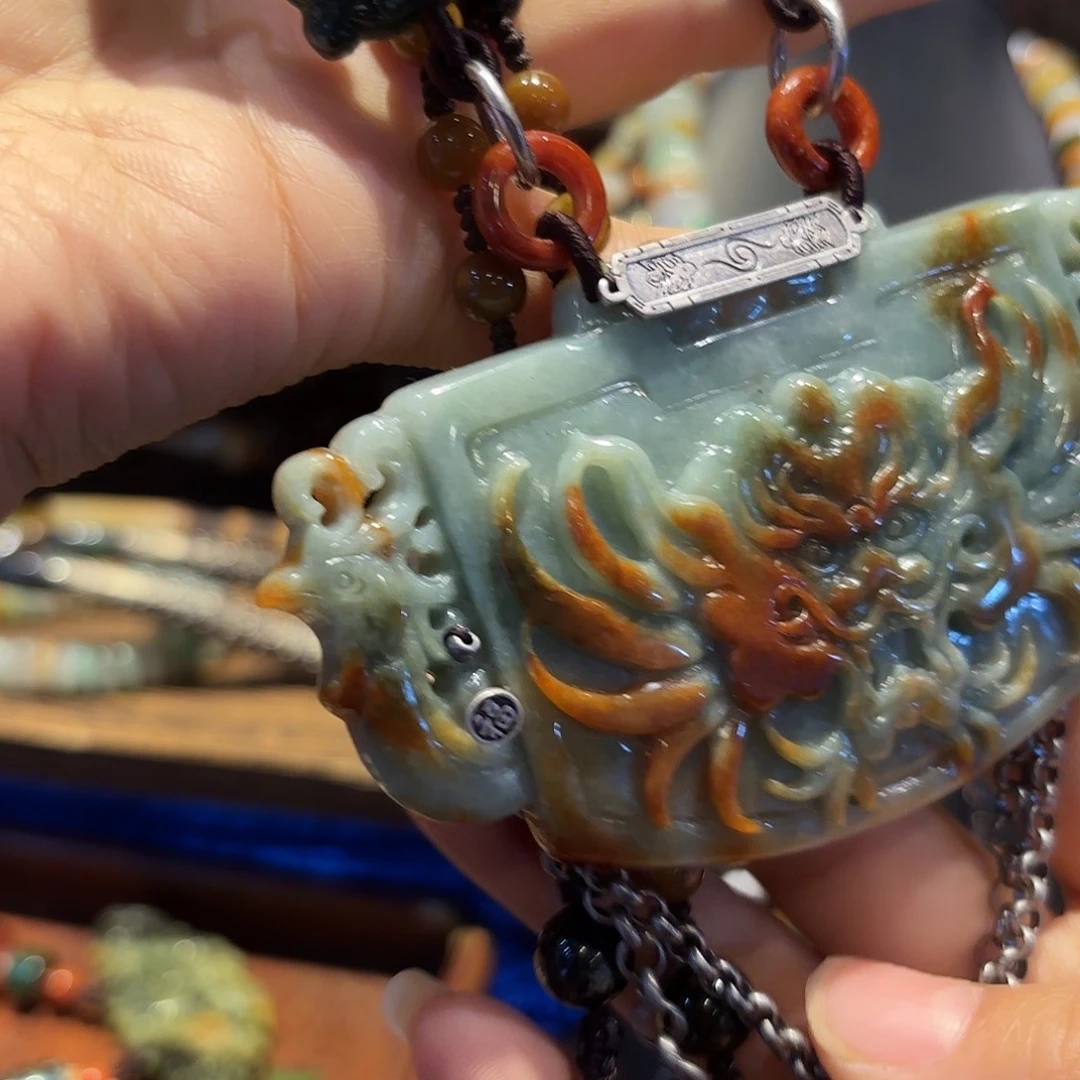 翡翠未镶嵌颈饰原创^_^